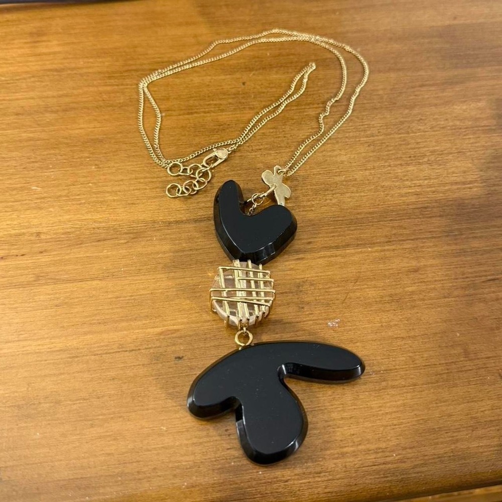 Marc Jacobs Black and gold necklace